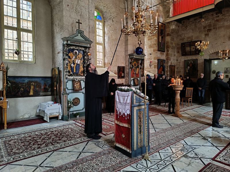 Wall of the Greek Orthodox Monastery of St Charalambos